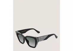 CRYSTAL CAT-EYE SUNGLASSES ​