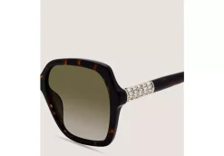 CRYSTAL GEOMETRIC SQUARE SUNGLASSES