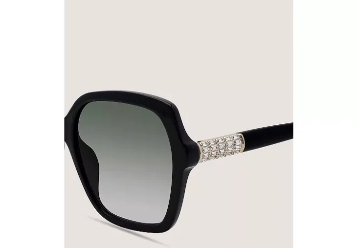 CRYSTAL GEOMETRIC SQUARE SUNGLASSES