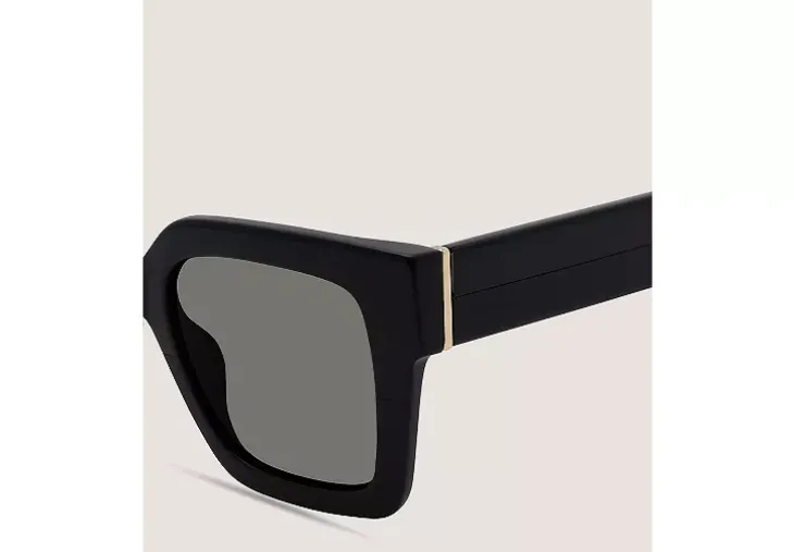 TWO-TONE OVERSIZED SQUARE SUNGLASSES