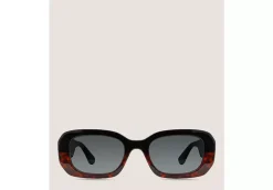 TWO-TONE RECTANGULAR SUNGLASSES