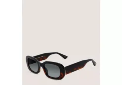 TWO-TONE RECTANGULAR SUNGLASSES