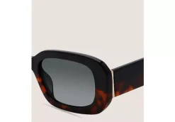TWO-TONE RECTANGULAR SUNGLASSES