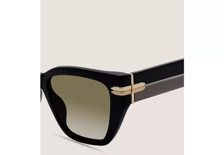 TWO-TONE CAT-EYE SUNGLASSES 