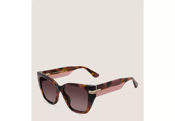TWO-TONE CAT-EYE SUNGLASSES 
