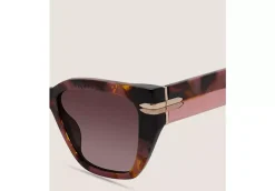 TWO-TONE CAT-EYE SUNGLASSES 
